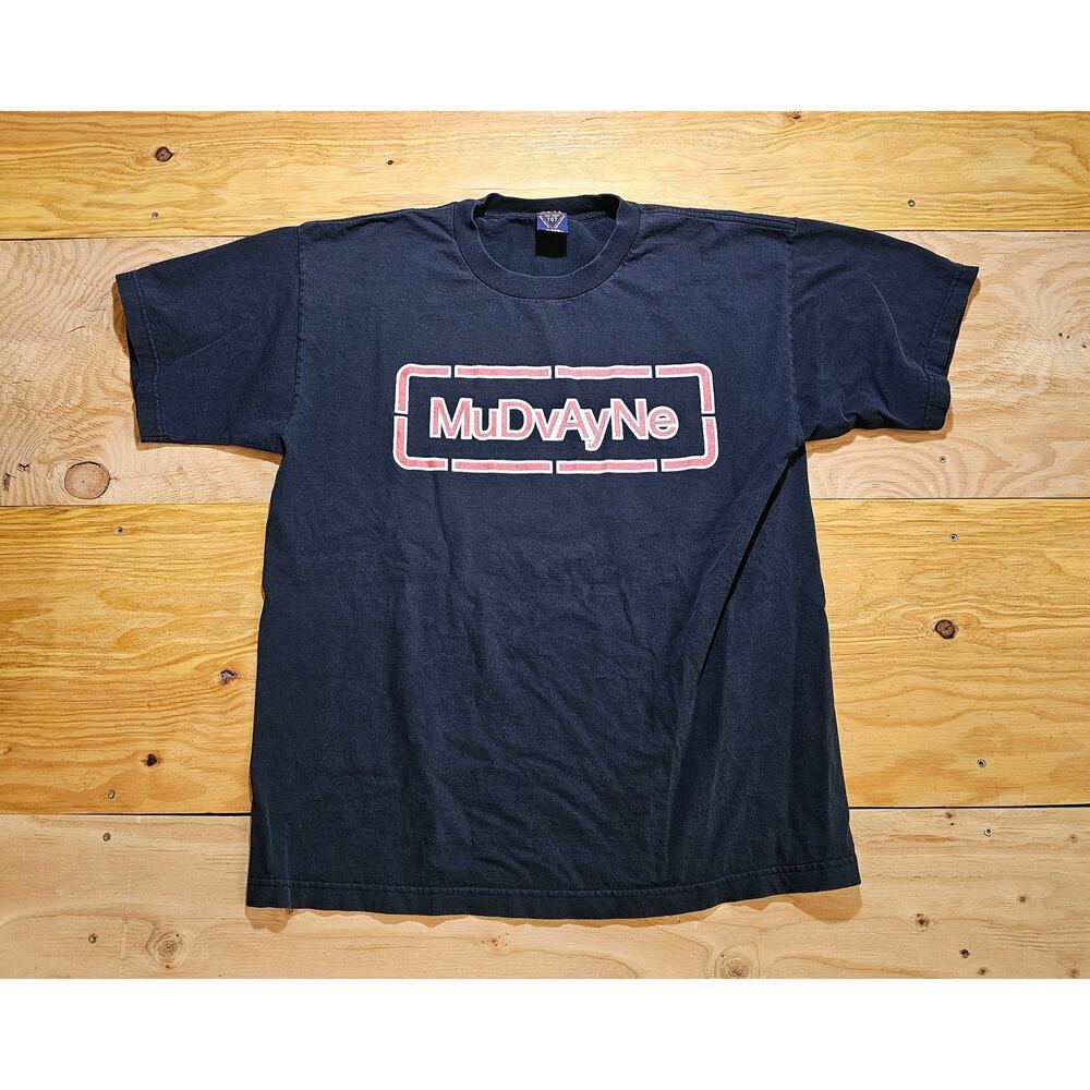 Mudvayne Rock Band T-Shirt Double Sided Black Red Sz XL Y2K